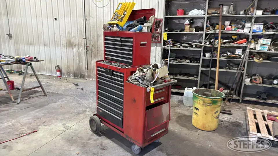 Toolbox W/Contents Storage and Bench