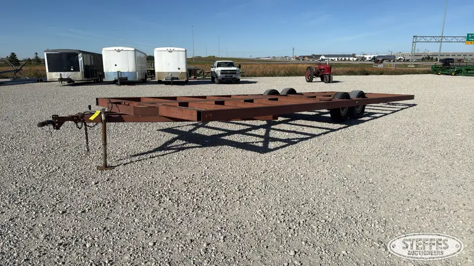 1988 Shop-built tandem axle bumper hitch trailer Flatbed Trailer