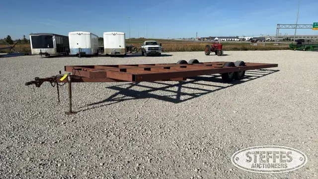 1988 Shop-built tandem axle bumper hitch trailer