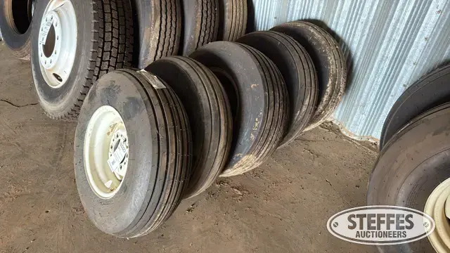 (5) implement tires on rims