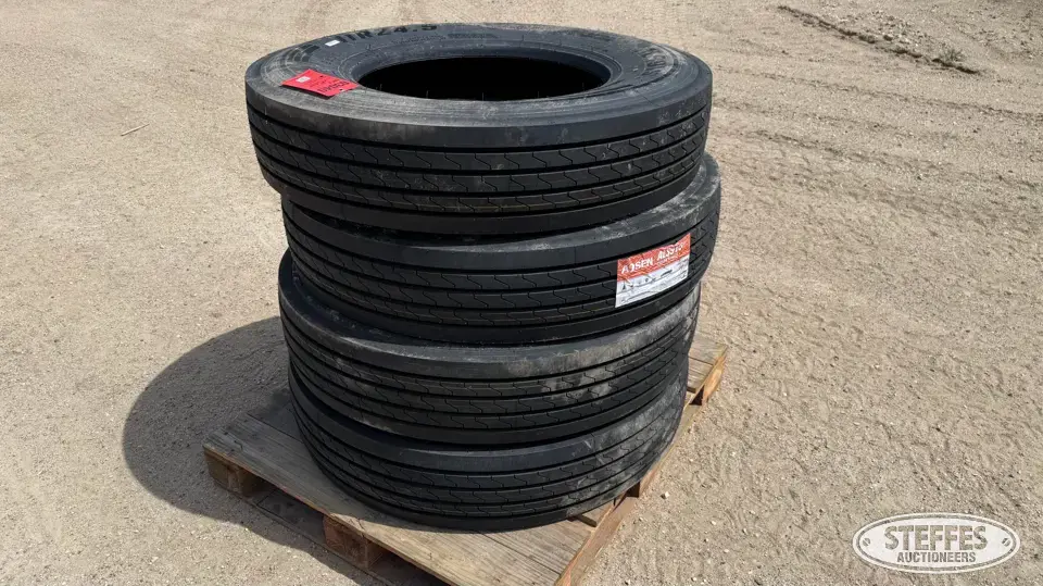 (4) Aosen ALS915 11R24.5 truck tires