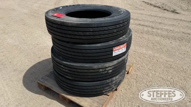 (4) Aosen ALS915 11R24.5 truck tires