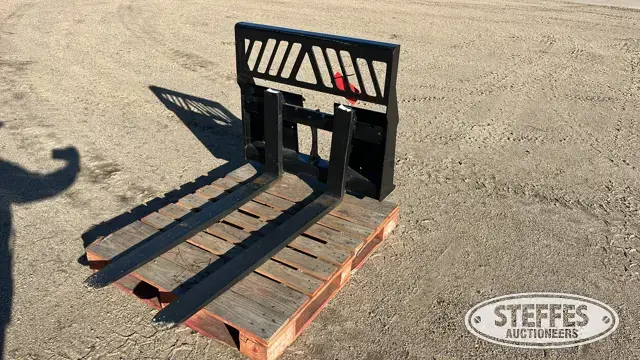 Skid steer pallet forks