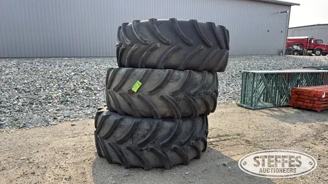 (3) Firestone Maxi-Traction IF800/70R38 tractor tires