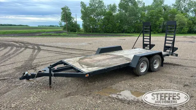 1985 Shop-built tandem axle equipment trailer