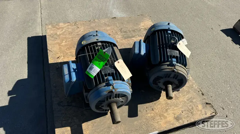 (3) Weg High Spd. Electric Motors Bin Accessory