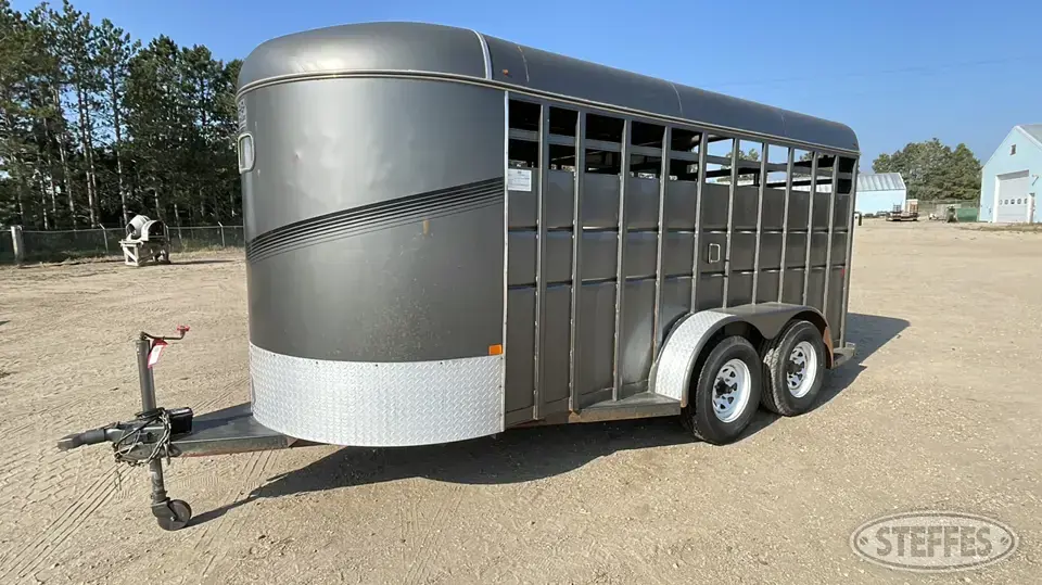 2016 S&S Dura Line Bumper Livestock Trailer