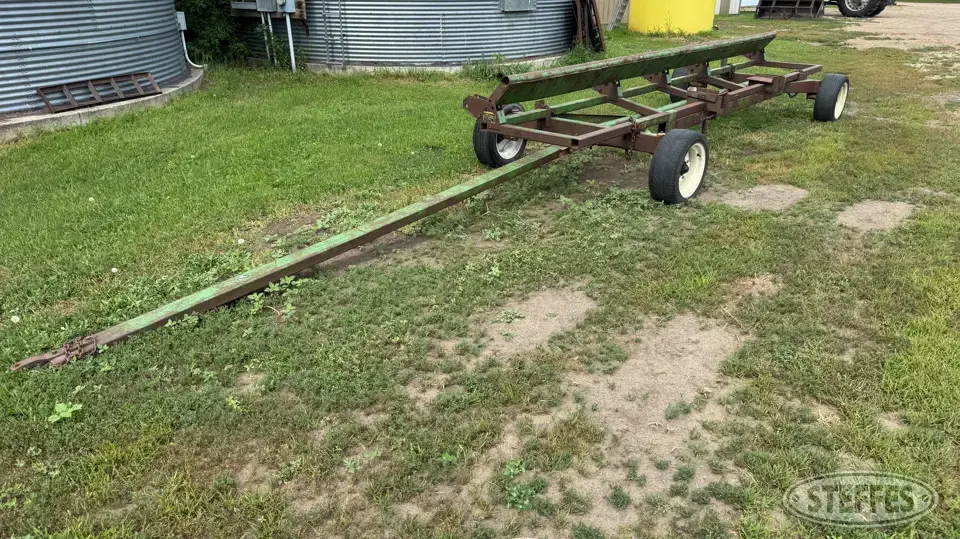 Shop-built 4-wheel header trailer
