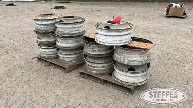 (11) 22.5” Steel truck wheels
