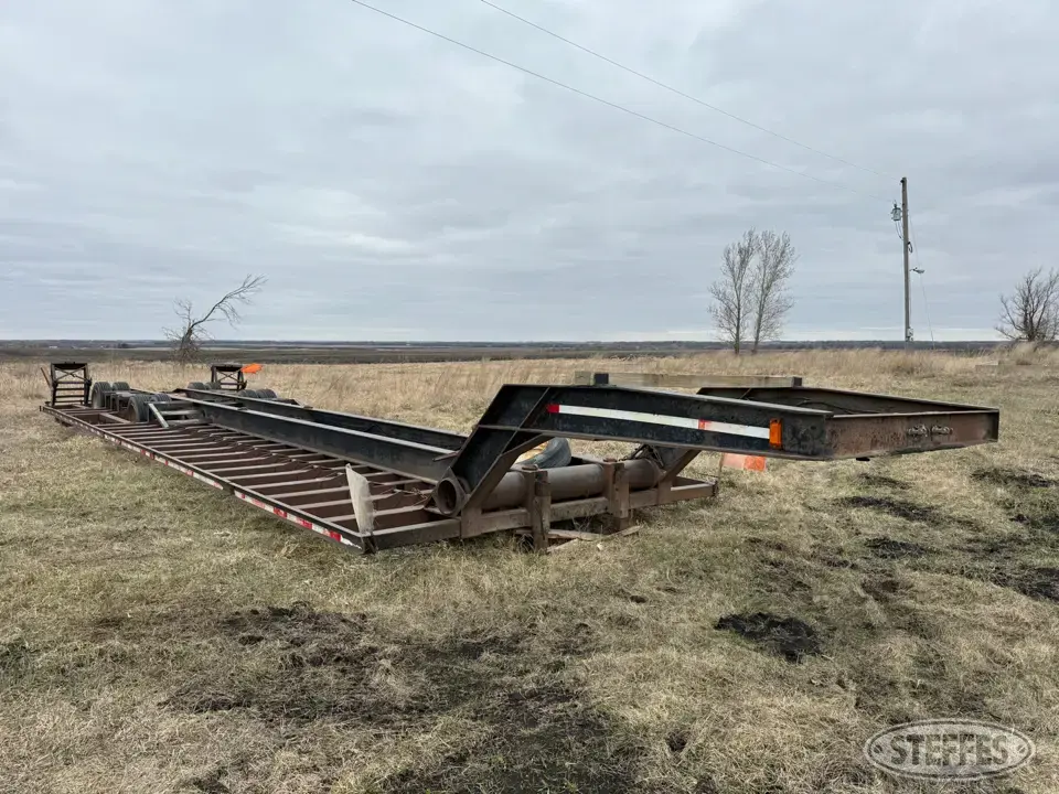 1996 Shop-built spread axle combine trailer Ag-Combine-Sprayer Trailer