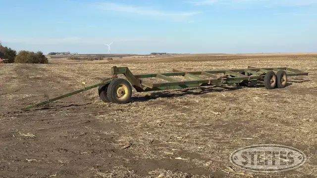 Shop-built tandem axle header trailer
