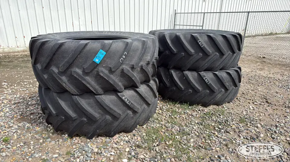 (4) Michelin MachXBib 710/70R42 tires Tractor-Implement Tire