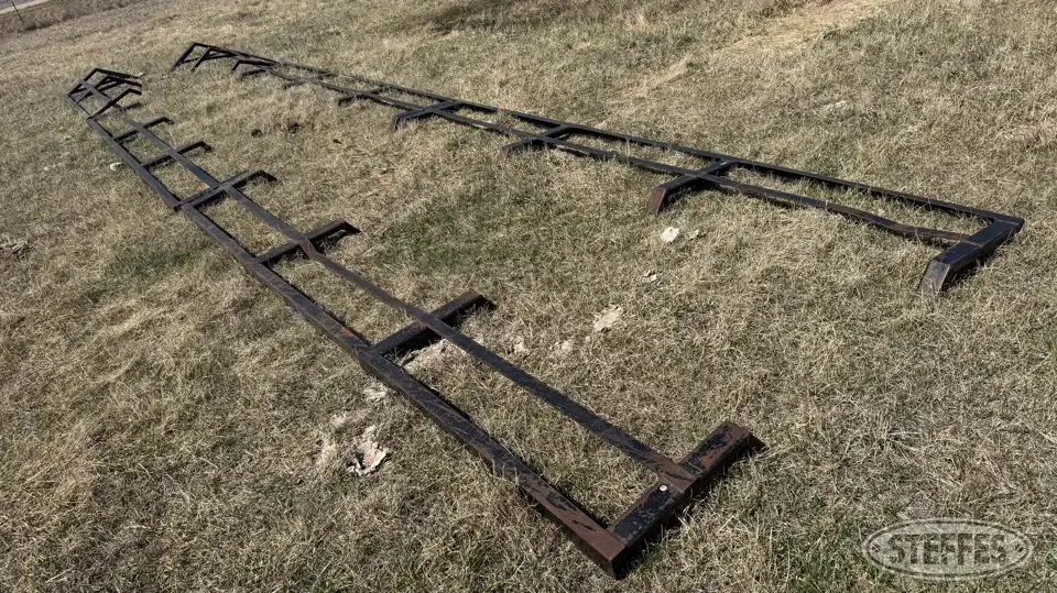 Shop-built hay rack extensions Bale Transportation