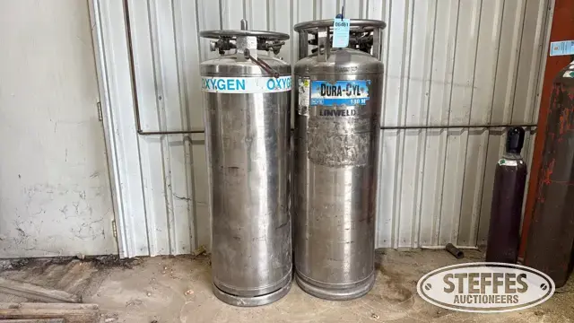 (2) 180 ml SS Cryogenic oxygen tanks
