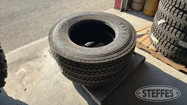 (2) Firestone FD690 Plus 11R24.5 tires