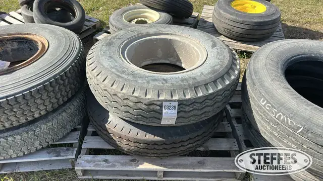 (2) 10.00R20 tires