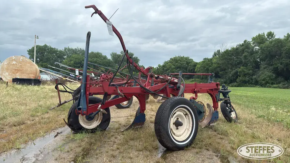 International 3-bottom plow