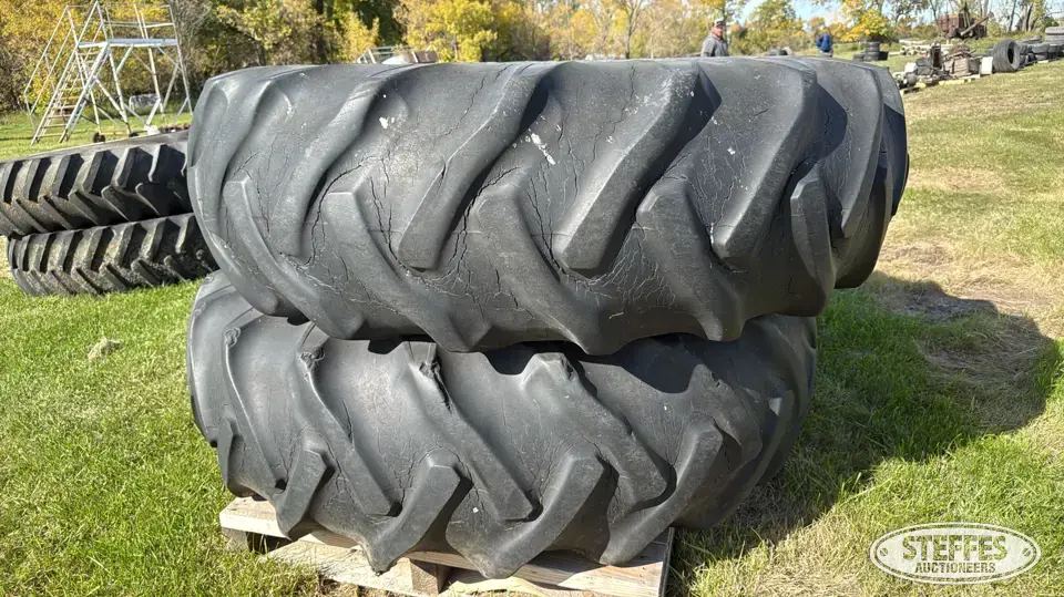 (2) Goodyear 20.8-38 tires Tractor-Implement Tire