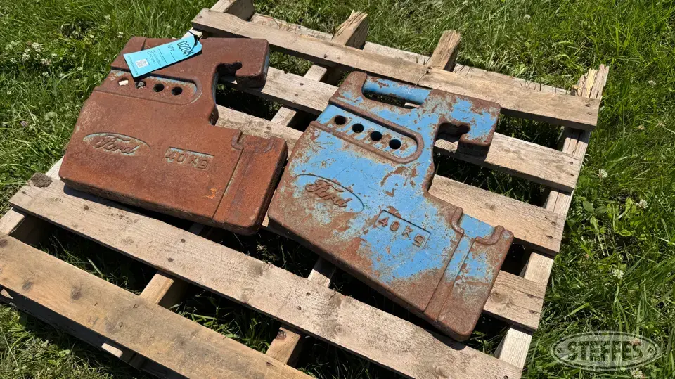 (2) Ford suitcase weights Tractor Part