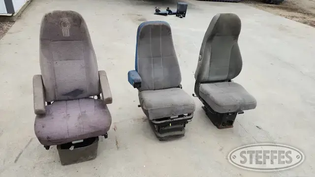 (3) Kenworth truck seats