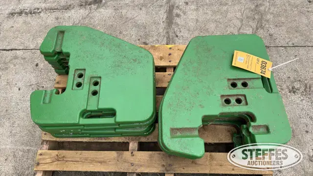 (10) John Deere suitcase weights