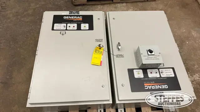 (2) Generac GTS automatic transfer switches