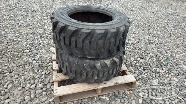 (2) Bobcat 10-16.5 skid steer tires