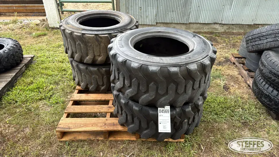 (4) 12-16.5 skid steer tires Construction Equipment Tire