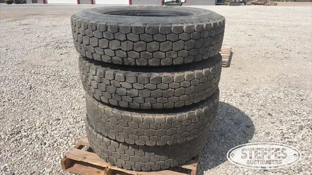 (4) Dayton D620D 11R24.5 tires