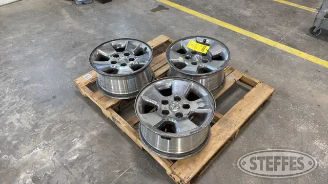 (3) Dodge aluminum wheels