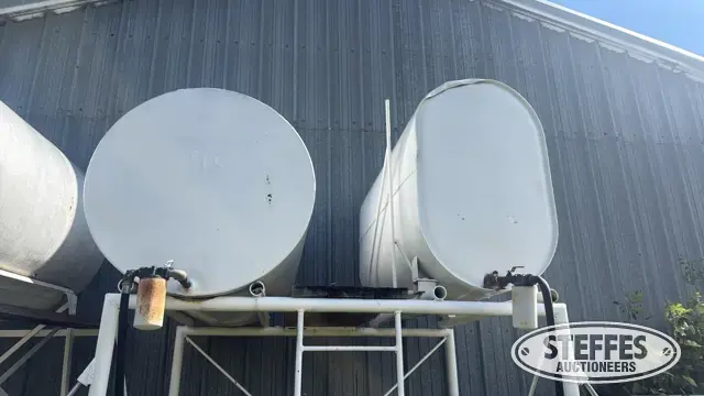 (2) gravity tanks