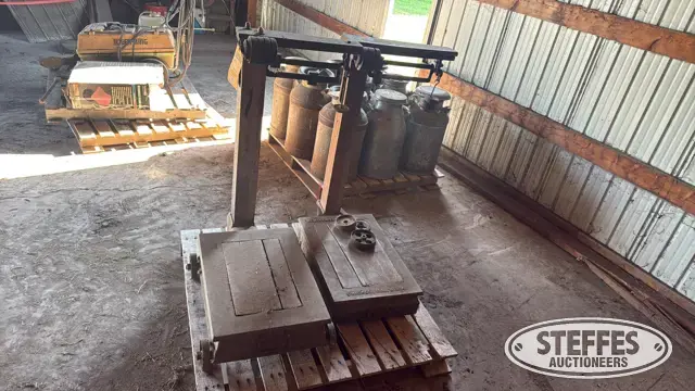 (2) Antique scales