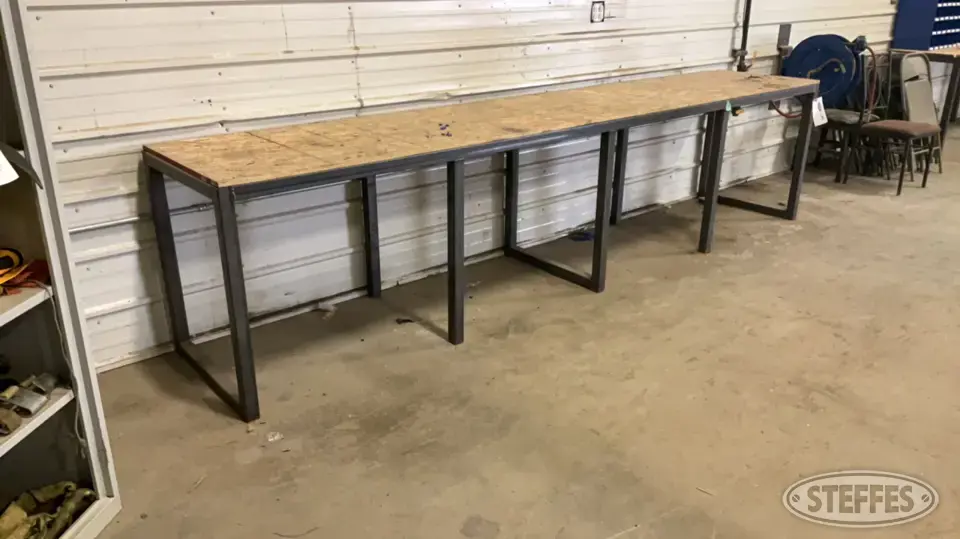 Shop-built work bench Storage and Bench