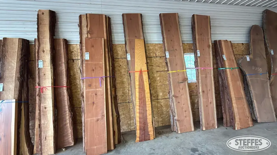 (2) Redwood slabs Business Inventory