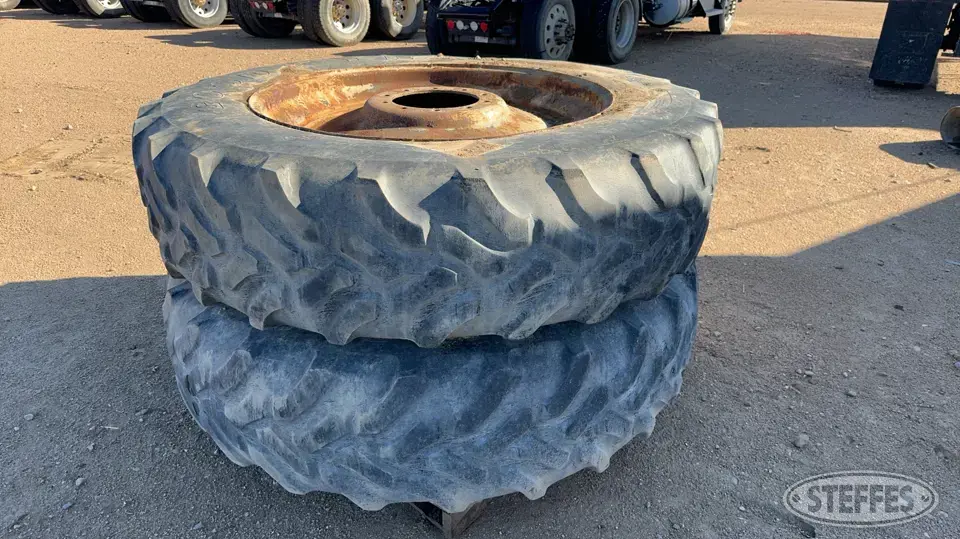 (2) Goodyear DT710 18.4R42 tires Tractor-Implement Tire