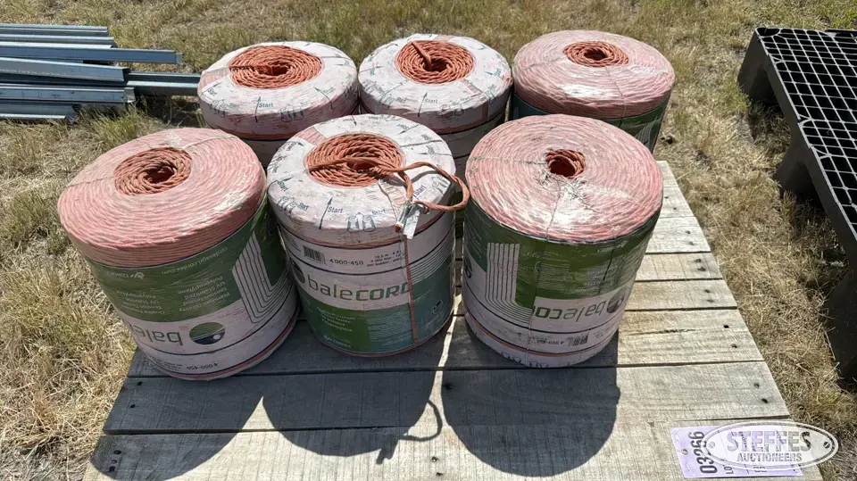 (6) Rolls of balecord baler twine Farm Support Item