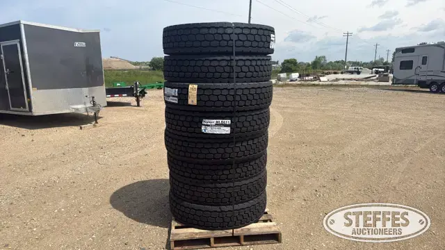 (8) Headway HLD811 11R22.5 truck tires
