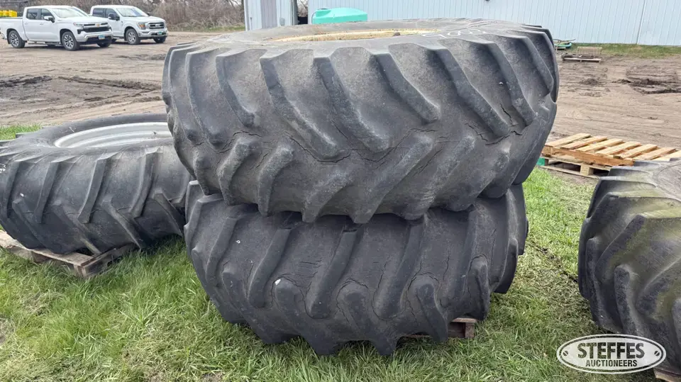 (2) Goodyear 24.5-32 tires Tractor-Implement Tire