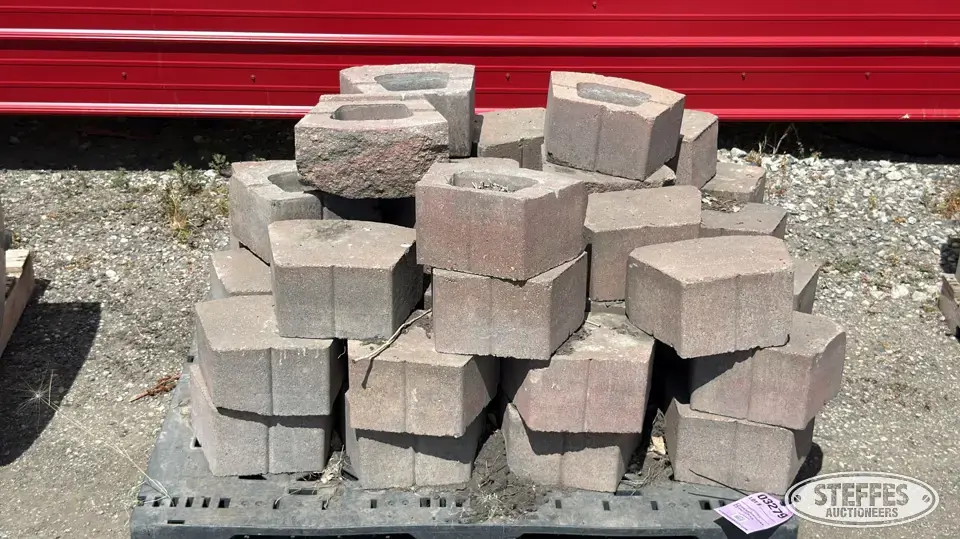Approx. (30) landscaping blocks Farm Support Item