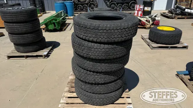 (6) Goodyear Wrangler LT235/80R17 tires