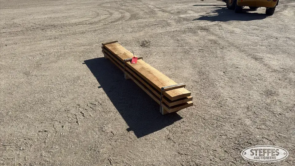 (3) 8' White oak planks Farm Support Item