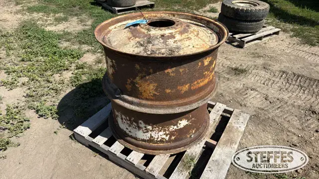 (2) 9-bolt steel wheels