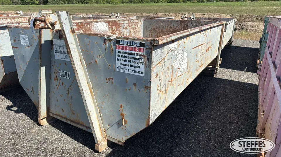 (2) 10 yd. roll-off dumpsters Construction Support Item