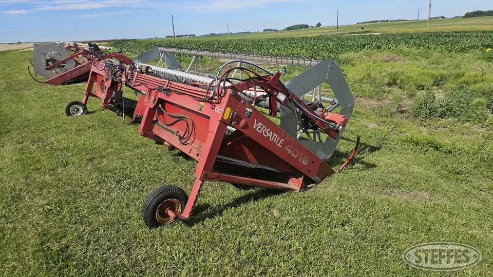 (2) Versatile 4018 Self-Propelled Windrower