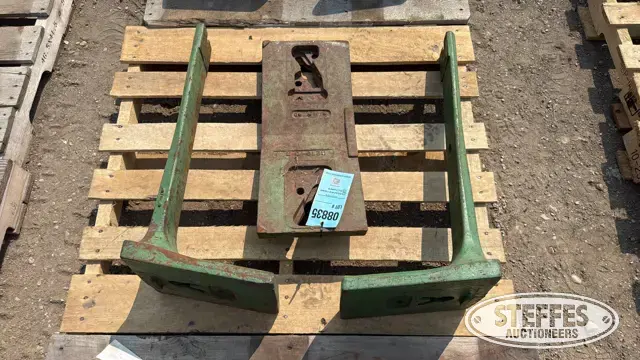 John Deere weight brackets & slab weight