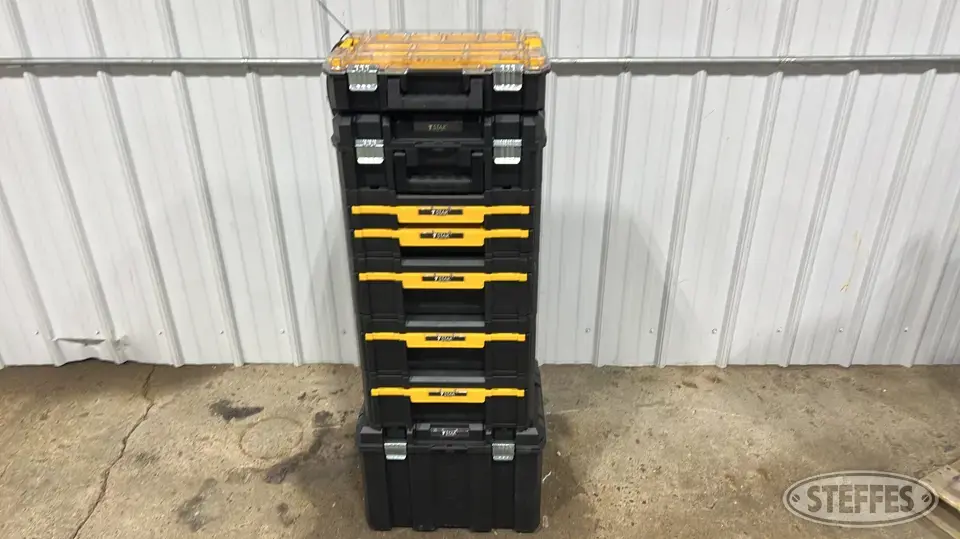 Asst. DeWalt T-stack boxes Storage and Bench