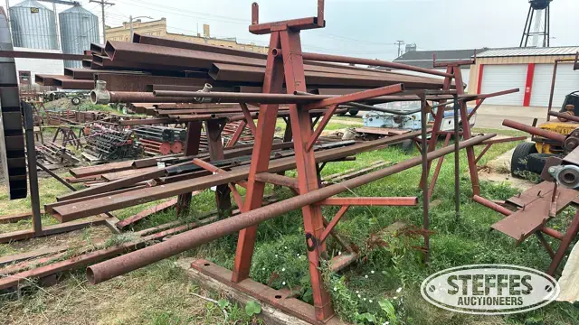 Metal rack w/contents