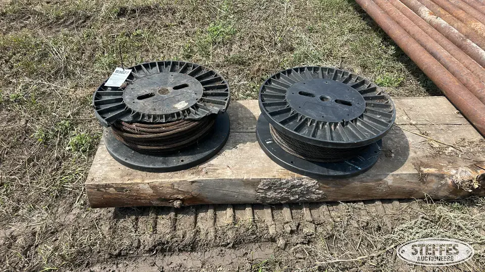 (2) Rolls of steel cable Construction Support Item