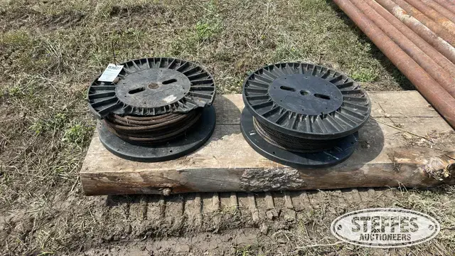 (2) Rolls of steel cable