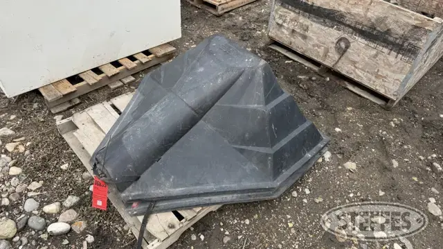 (2) Poly auger hoppers